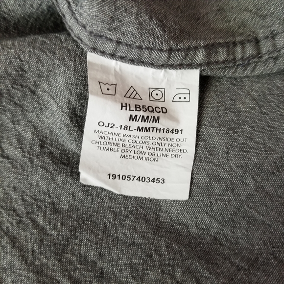 WRANGLER Set of 2 Woven Twill Classic Short Sleeve Shirts Size M - Picture 6 of 13